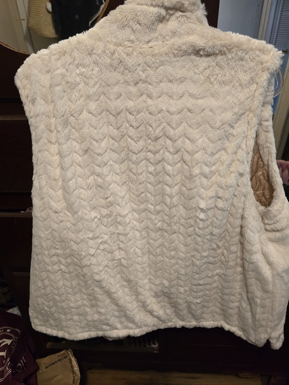 Cozy Cream Faux-Fur Vest - Women's Sweater Vest
